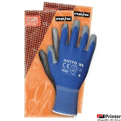 Rękawice powlekane niebiesko-szare Rozmiar 9 RNYPO