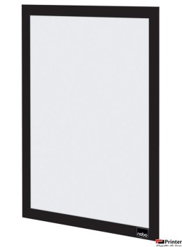 Samoprzylepna, magnetyczna ramka Nobo na plakat (2 szt.), A4, czarna