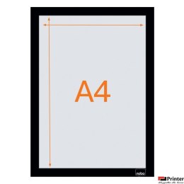 Samoprzylepna, magnetyczna ramka Nobo na plakat (2 szt.), A4, srebrna