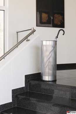Stojak na parasole DURABLE srebrny metalowy okrągły 3350-23