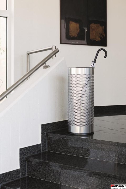 Stojak na parasole DURABLE srebrny metalowy okrągły 3350-23