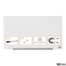 Szklana tablica Nobo Impression Pro 680x380mm, lśniąca biel 1905175