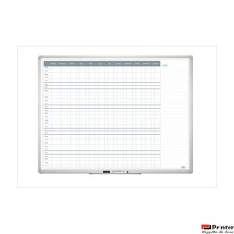 Tablica planer roczny 120 x 90 cm, rama aluminiowa, TP008 2x3