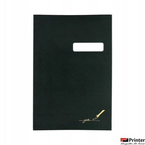 Teczka do podpisu 16-kart, okienko, zielona 1822241 BARBARA