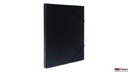 Teczka z gumką A4 PP pudło 2 cm czarna TG-A4-02-02