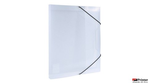 Teczka z gumką A4 PP pudło 2 cm przezroczysta TG-A4-02-03