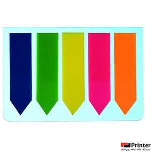 Zakładka indeksująca DOTTS 45x12 5x25kartek neonowa strzałka