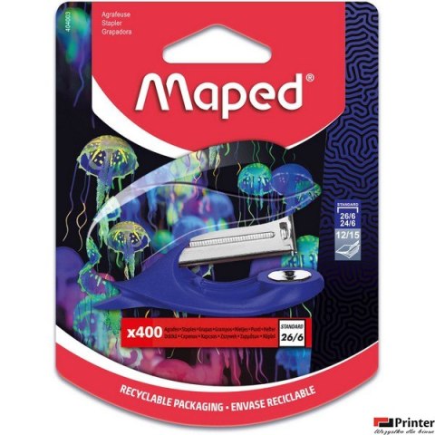 Zszywacz Deepsea Mini 15 kartek plus 400 zszywek Maped 404003