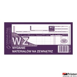 351-8 WZ wydanie materiałów na zewnątrz, 1/3 A4 80 kartek, MICHALCZYK&PROKOP