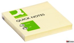 Bloczek samoprzylepny Q-CONNECT, 76x76mm, 1x100 kart., jasnożółty KF10502