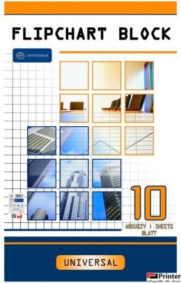 Blok do flipcharta 10k kratka 100x64 INTERDRUK