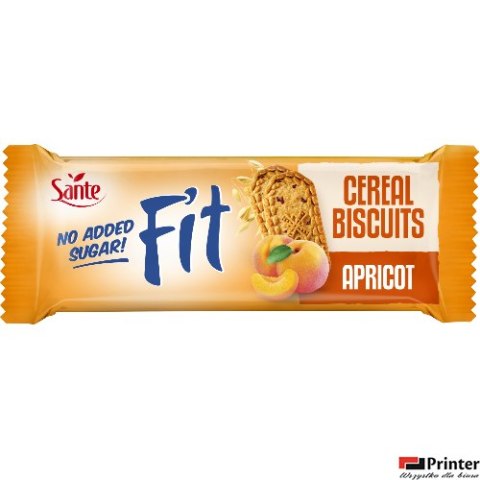 Ciasteczka zbożowe z morelą Fit bez cukru 50g SANTE