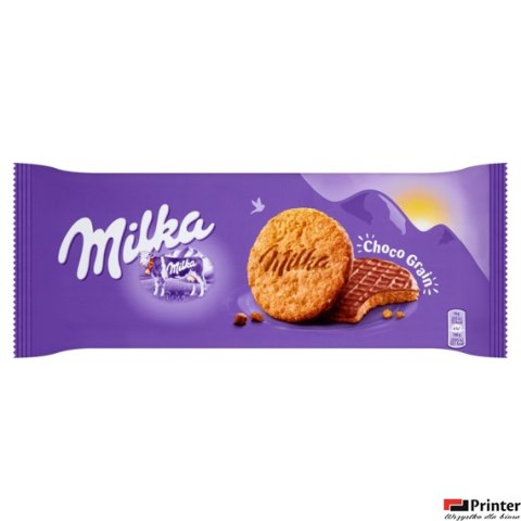 Ciastka MILKA CHOCO GRAIN z płatkami owsianymi oblane czekoladą 126g