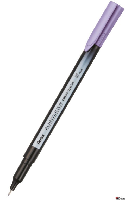 Cienkopis pointliner colour, lawendowy z tuszem na bazie wody, S40-V2 PENTEL
