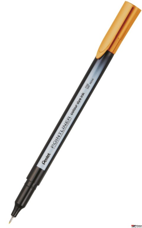 Cienkopis pointliner colour, (pomarańczowy) sunset z tuszem na bazie wody, S40-F3 PENTEL