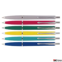 Długopis automatyczny RECORD, wielkopojemny, niebieski, MIX kolor obudowy, typ ZENITH, 110071