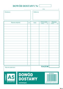 315-3 Dowód dostawy A5 80 kartek MICHALCZYK i PROKOP