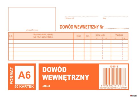 K-13 Dowód wewnętrzny A6 MICHALCZYK&PROKOP