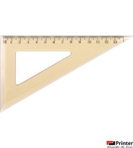 Ekierka szkolna GRAND GR853 60/13cm dymna 130-1502