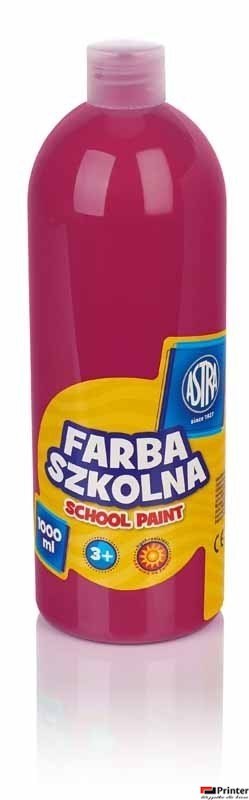 Farba szkolna Astra 1000 ml - różowa, 301217050