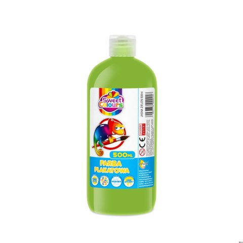 Farby plakatowe w butelce 500ml jasno zielona Sweet Colours 00218 OTOCKI