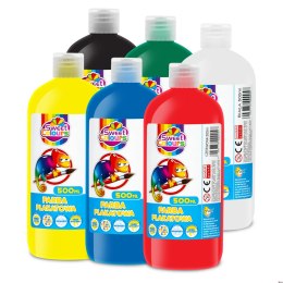 Zestaw 6 farb plakatowych w butelkach 500ml mix kolorów Sweet Colours 60553 OTOCKI