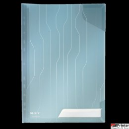 Folder Leitz Combifile, usztywniony, niebieski przezroczty, folia 3 szt., 200 mic., 47280035
