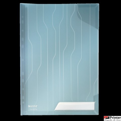 Folder Leitz Combifile, usztywniony, niebieski przezroczty, folia 3 szt., 200 mic., 47280035