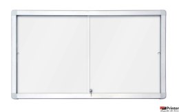 Gablota magnetyczno-suchościeralna 2x3 94x68 (8xA4) z przesuwanymi drzwiami GS18A4PD
