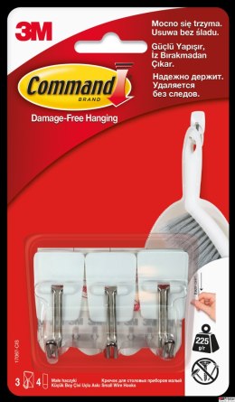 Haczyki 3M COMMAND z metalowym uchwytem wielokrotnego użytku 17067