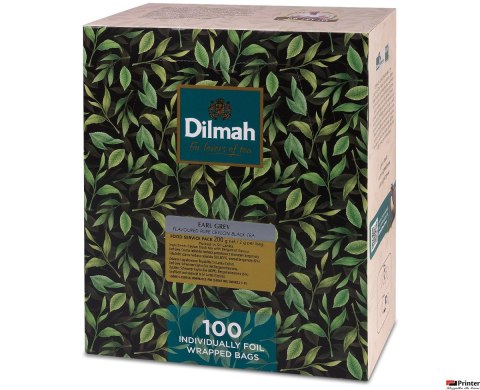 Herbata DILMAH EARL GREY 100 kopert x2g czarna z zawieszką