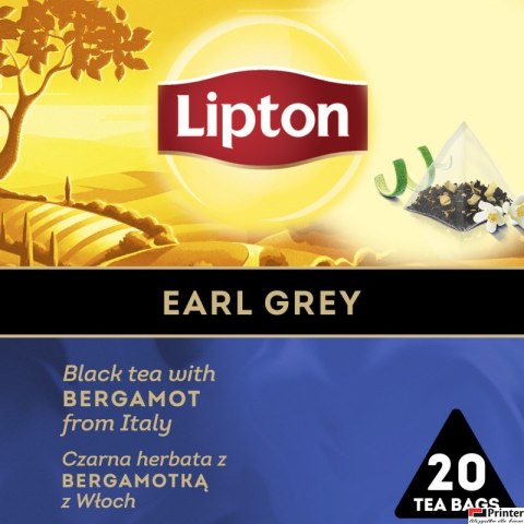 Herbata LIPTON PIRAMID EARL GREY 20t czarna