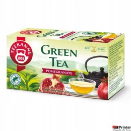 Herbata TEEKANNE GREEN POMEGRANATE o smaku granatu 20x 1,75g