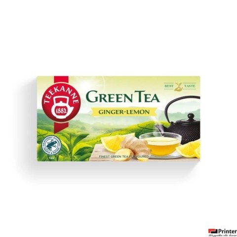 Herbata TEEKANNE imbir i cytryna 20 kopert zielona