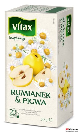 Herbata VITAX INSPIRATIONS Rumianek & Pigwa 20t *1,5g ziołowa bez zawieszki