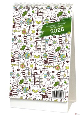 Kalendarz stojący trojdzielny KB038B mix 2026 WOKÓŁ NAS