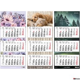 Kalendarz trojdzielny Top 2000 mix 2026 31x71cm 400204171
