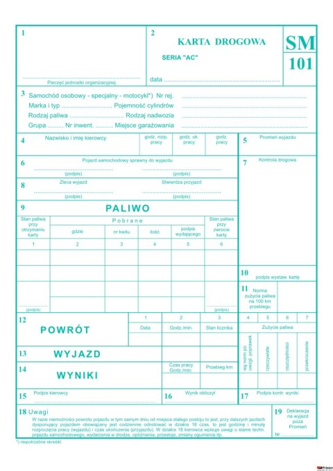 802-3 Karta drogowa MICHALCZYK&PROKOP A5 80 kartek