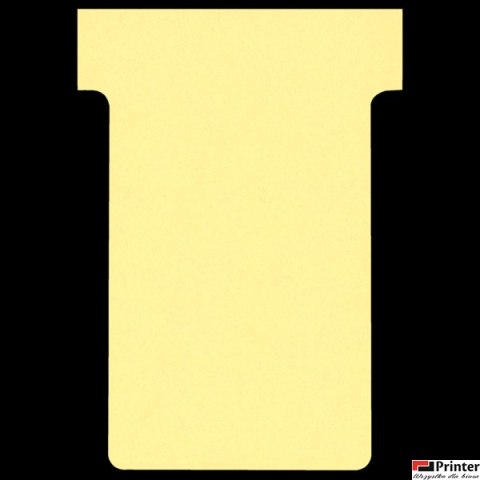 Karteczki T-Card Nobo, rozmiar 2, żółte 100 szt. 2002004