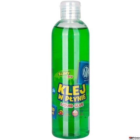 Klej w płynie transparentny zielony 250 ml ASTRA, 401119006