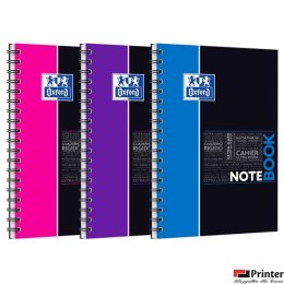 Kołonotatnik B5 80 kartek, kratka / tagi, STUDENT NOTEBOOK, OXFORD, 400100699