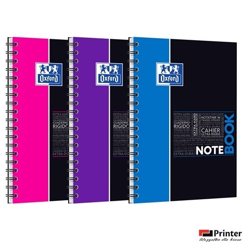 Kołonotatnik B5 80 kartek, kratka / tagi, STUDENT NOTEBOOK, OXFORD, 400100699