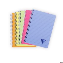 Kołonotatnik linicolor fresh w okładce z pp, A5, w linie, 90 kartek, mix kolorów CLAIREFONTAINE 328546C