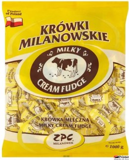 Krówki Milanowskie mleczne 1000g ZPC MILANÓWEK