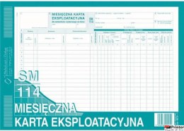 MKE Miesięczna Karta Eksploatacyjna A4 (SM/114) MICHALCZYK I PROKOP 803-1