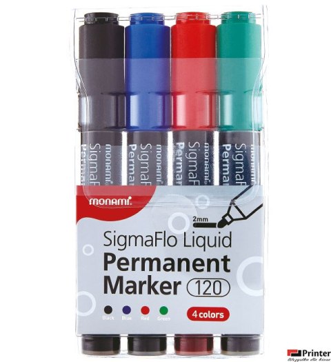 Marker permanentny SigmaFlo B 120 4 kol. 160-2449 MonAmi