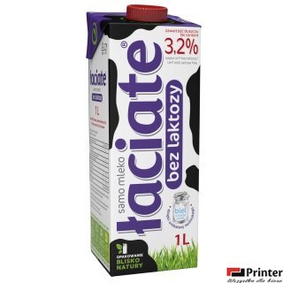 Mleko ŁACIATE UHT bez laktozy 3.2% 1I
