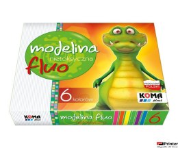 Modelina 6 kolorów fluo Sweet Colours 01426 KOMA-PLAST