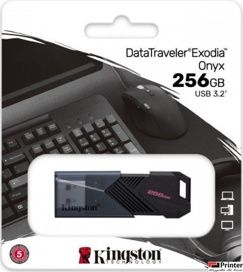 Pamięć Pendrive KINGSTON 256GB USB 3.2 Data Traveler Exodia Onyx