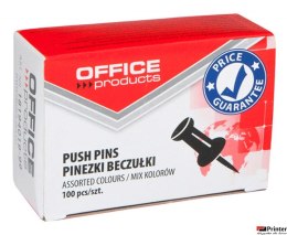 Pinezki beczułki , 100szt., mix kolorów, typu OFFICE PRODUCTS 18194019-99